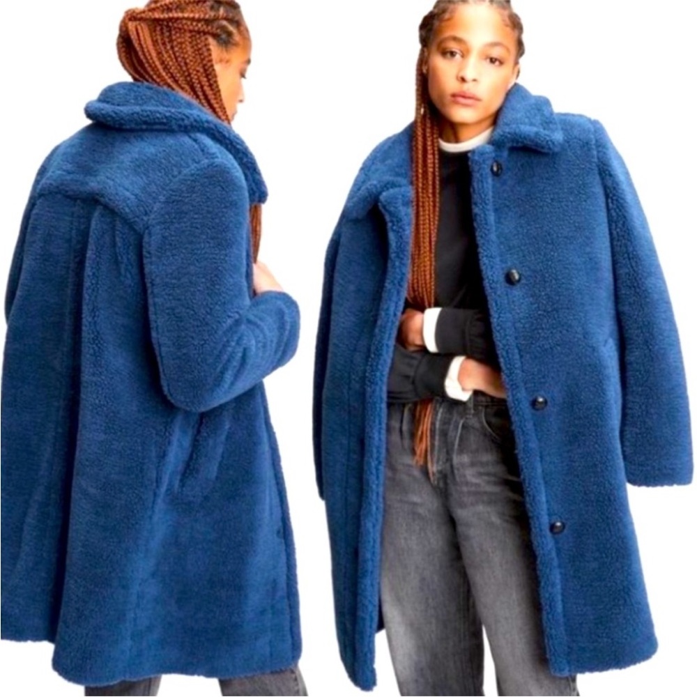 Gap Blue Teddy Coat